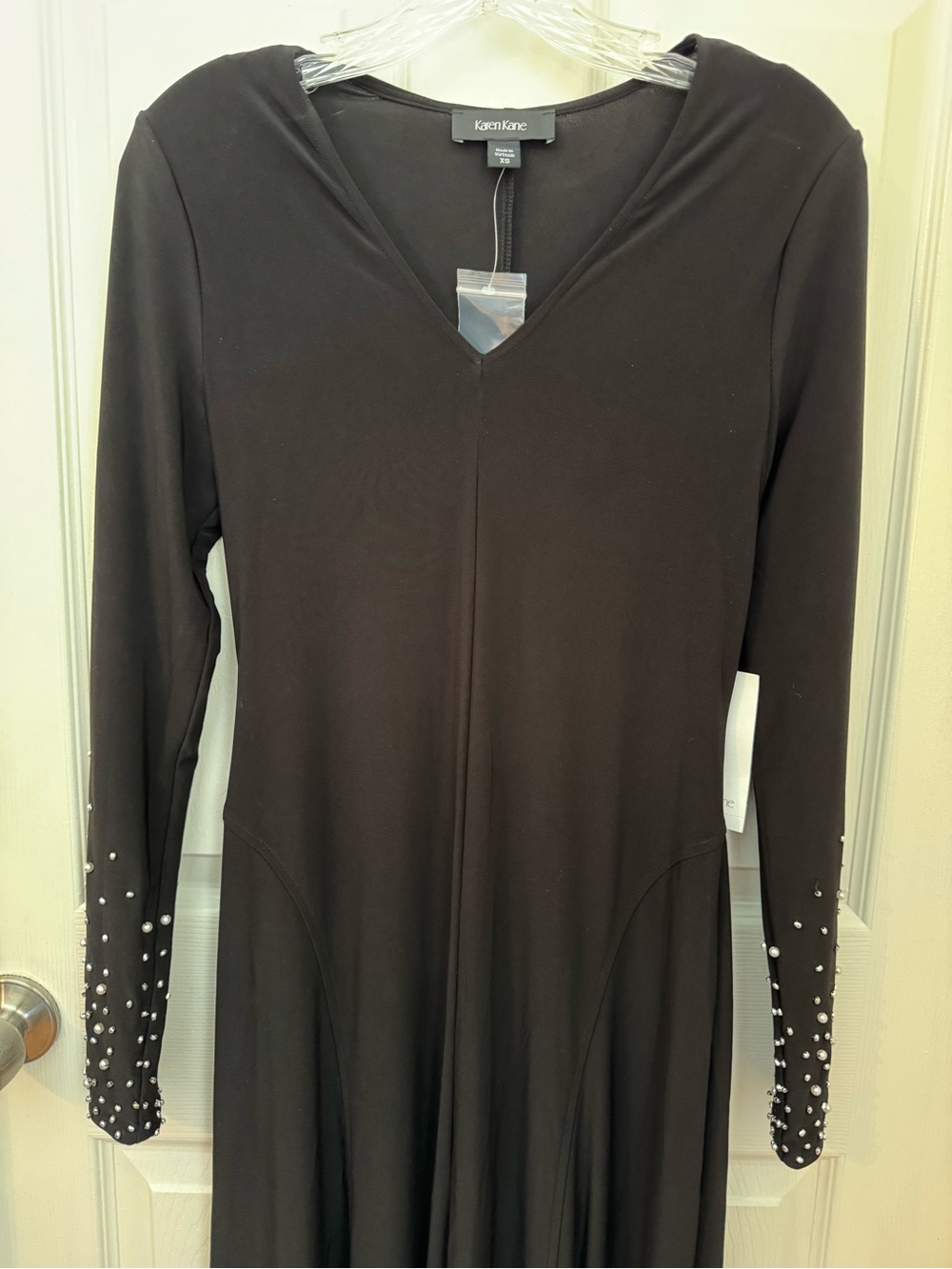 Karen Kane Uptown Girl Kate Midi Dress Black XS NWT - Picture 4 of 14